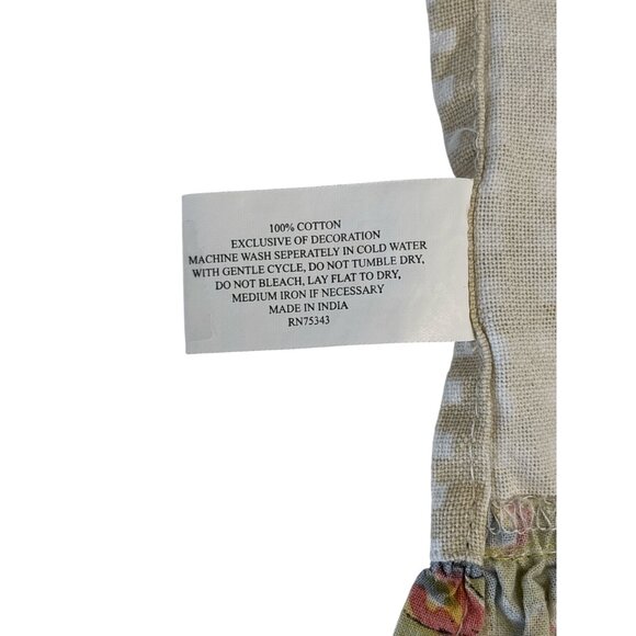 Set of 2 Artistic Accents Embroidered Cotton Kitchen Towels – Bird & Rabbit Moti - Picture 11 of 15